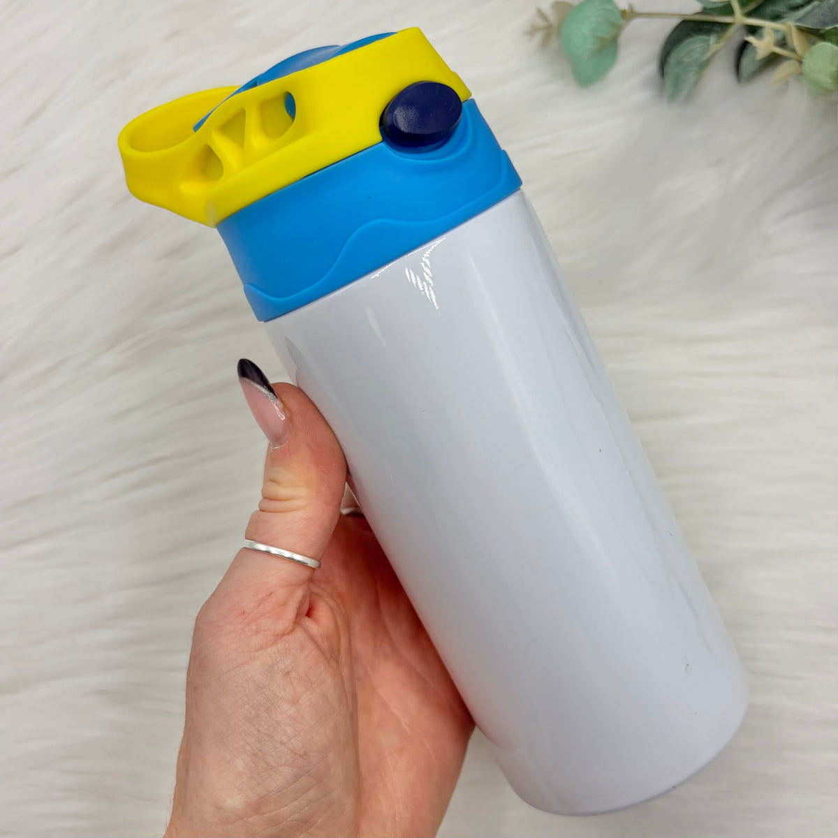12oz Flip Lid Sublimation Bottle