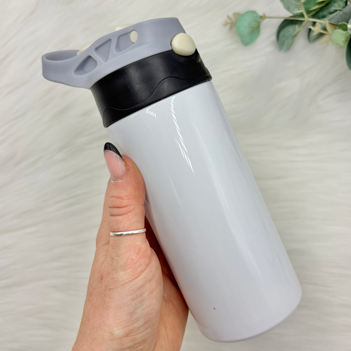 12oz Flip Lid Sublimation Bottle