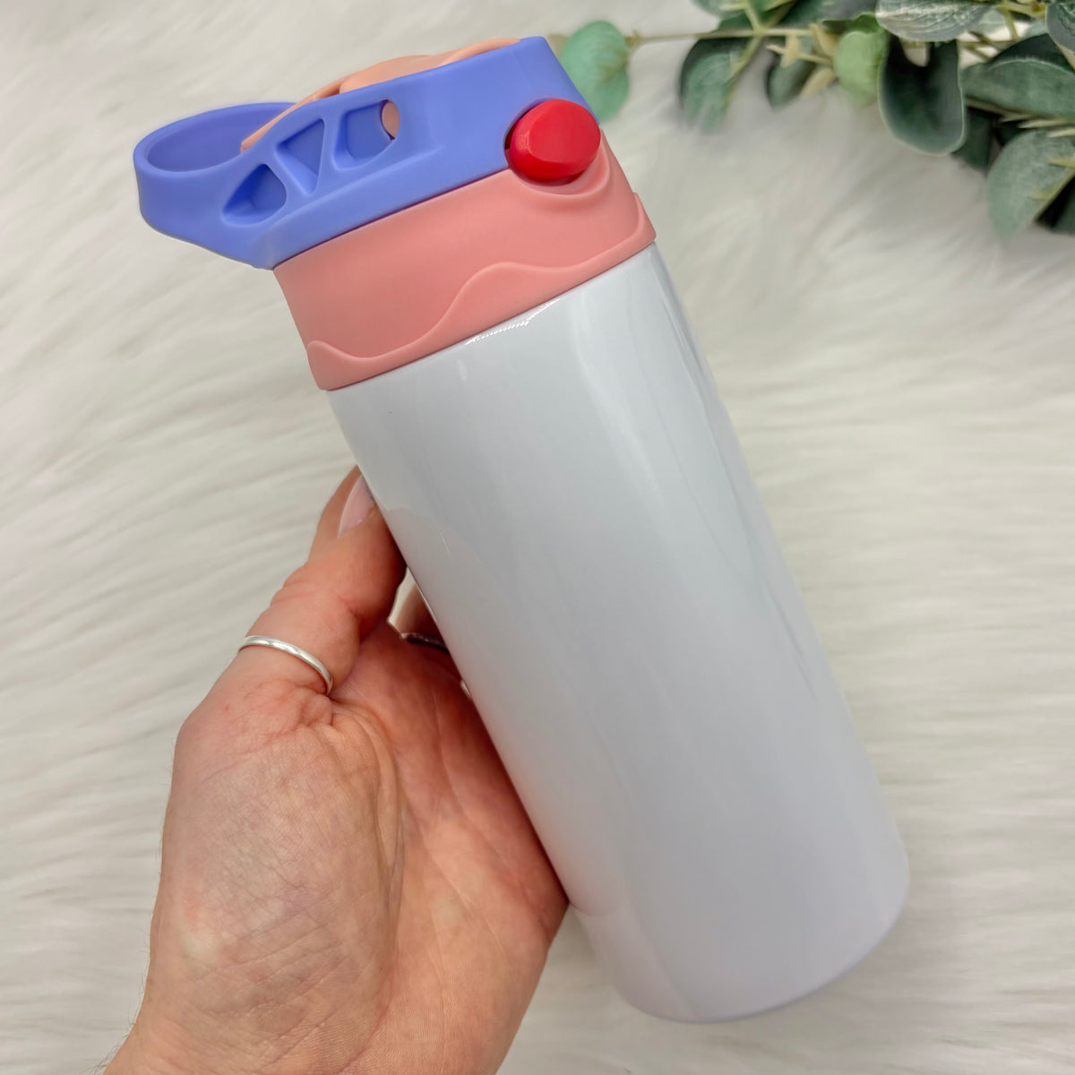 12oz Flip Lid Sublimation Bottle