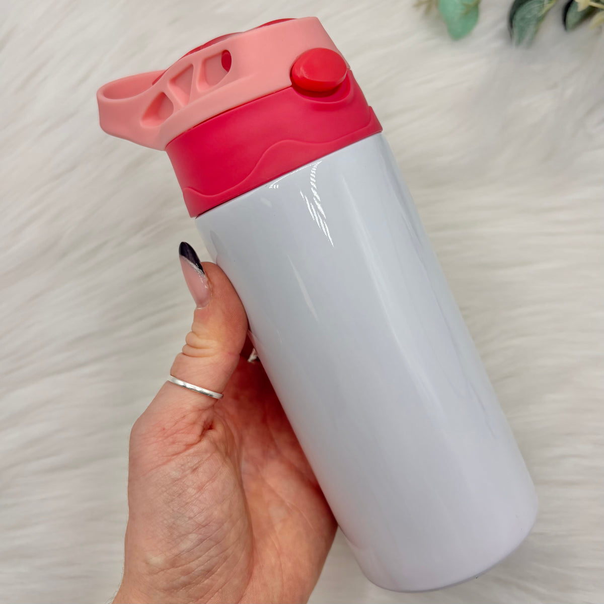 12oz Flip Lid Sublimation Bottle