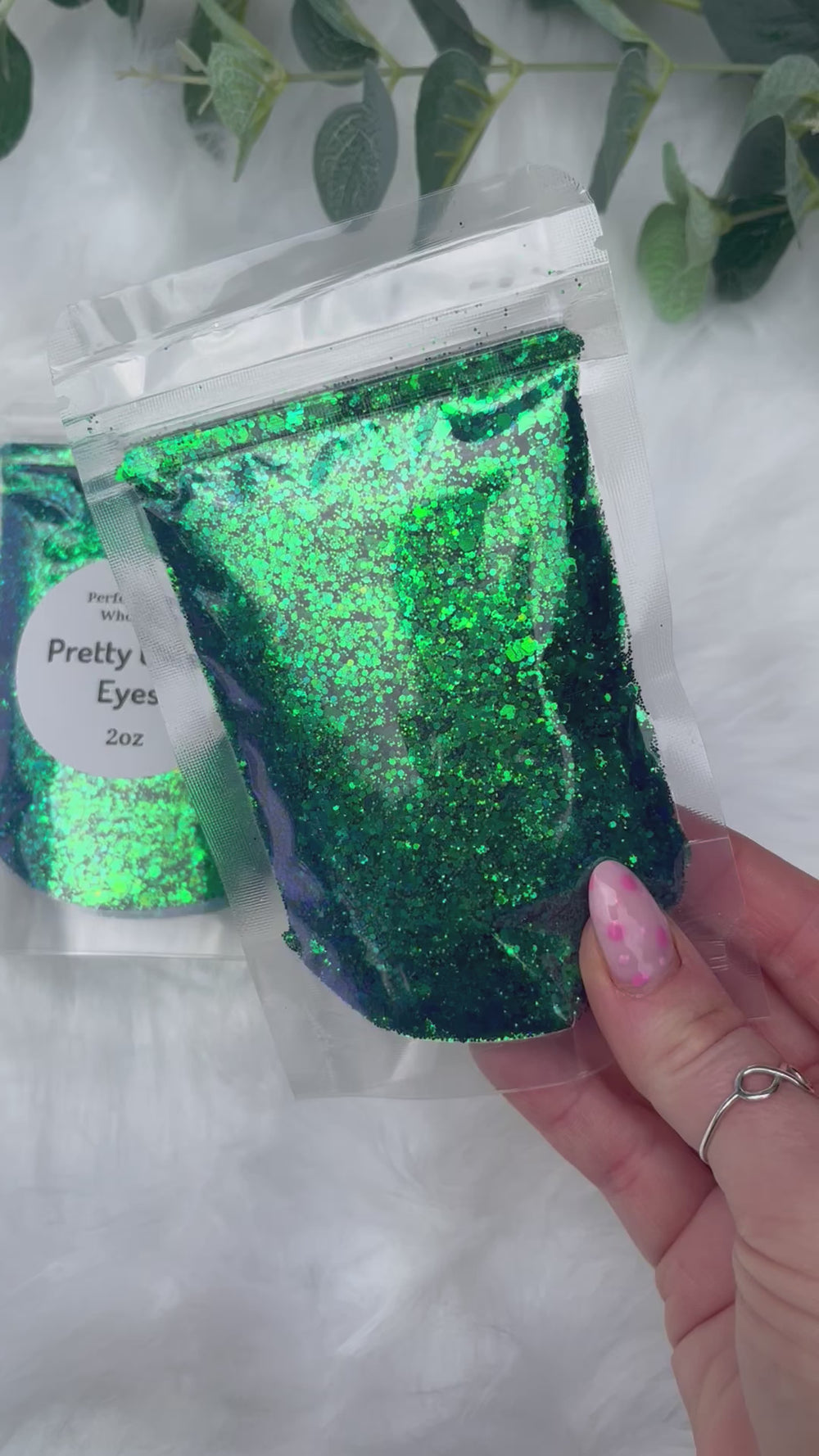 Pretty Green Eyes - Chunky Glitter